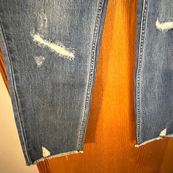 SUPPLIES BY UNION BAY MAREN HI RISE SLIM STRAIGHT LEG JEANS SZ 10 Distressed - Picture 3 of 14